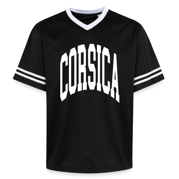 Korsika Simple sur T-shirt de foot unisexe en mesh