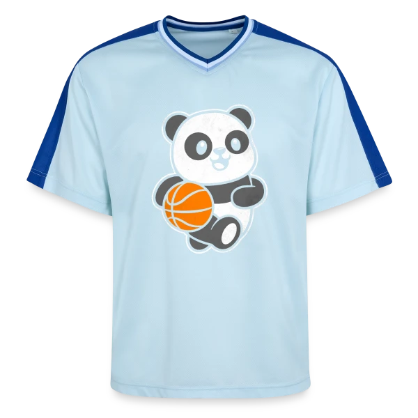Panda Basketteur sur T-shirt de foot unisexe en mesh