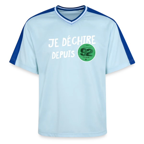 Anniversaire 1992 'Je Dékire' - Vignette Automobile Rétro sur T-shirt de foot unisexe en mesh