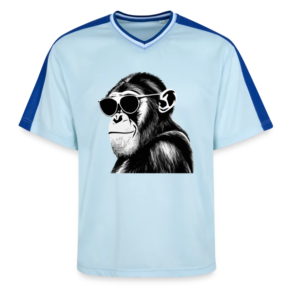Chimpanzé Cool Lunettes sur T-shirt de foot unisexe en mesh