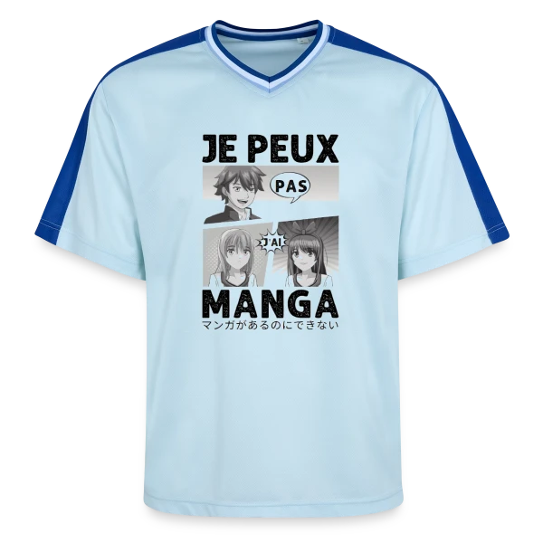 Je peux pas, j'ai manga : l'excuse parfaite pour les Otakus sur T-shirt de foot unisexe en mesh