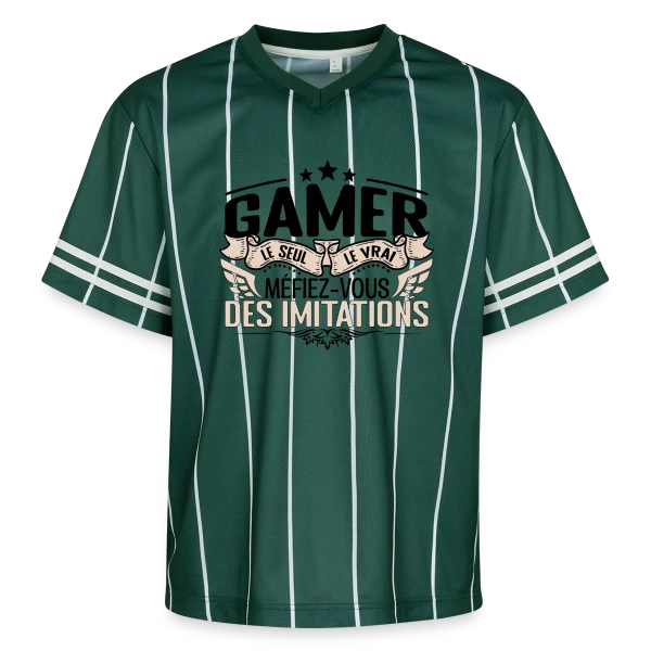 'Le Vrai Gamer' : Méfiez-vous des Imitations sur T-shirt de foot unisexe en mesh