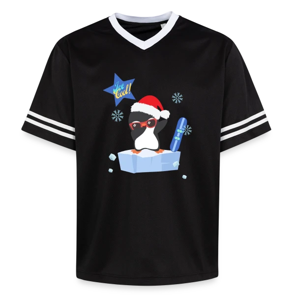 Pingouin Dab Noël Cool sur T-shirt de foot unisexe en mesh