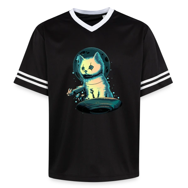 Le Protecteur Félin sur T-shirt de foot unisexe en mesh
