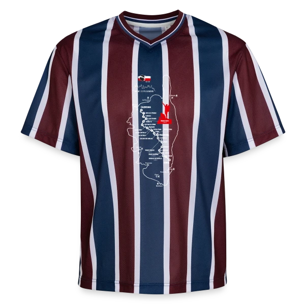 GR20 Corse: Randonnée Mythique sur T-shirt de foot unisexe en mesh