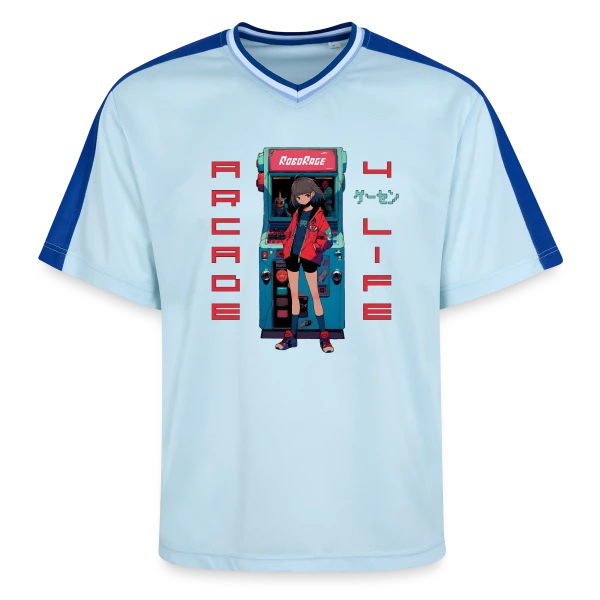 Fille Anime Gaming - Arcade 4 Life sur T-shirt de foot unisexe en mesh