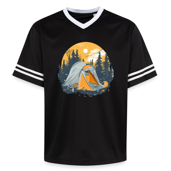 Nuit de Camping en Forêt sur T-shirt de foot unisexe en mesh