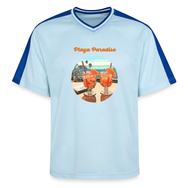 Cocktails Playa Paradise sur T-shirt de foot unisexe en mesh