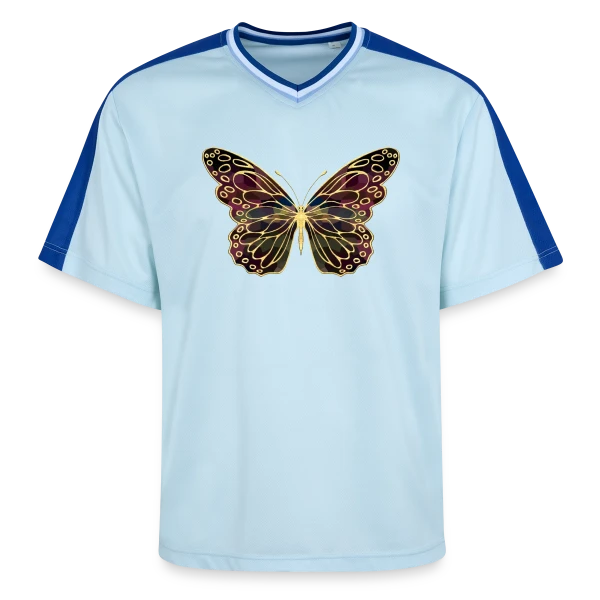 Papillon Aérien sur T-shirt de foot unisexe en mesh