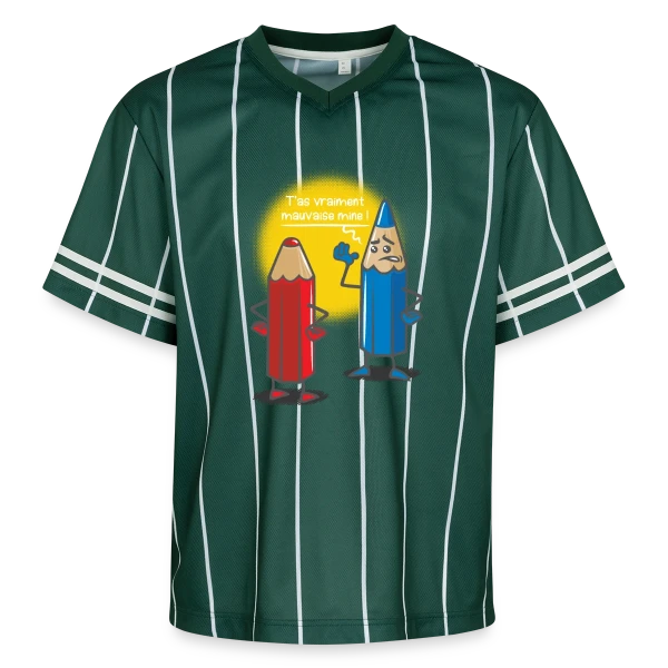 Humour: Mauvaise Mine sur T-shirt de foot unisexe en mesh
