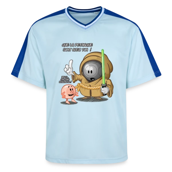 Que la pétanque soit avec toi ! sur T-shirt de foot unisexe en mesh