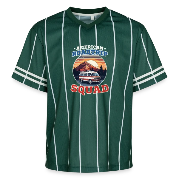 Équipe Road Trip Américain Van sur T-shirt de foot unisexe en mesh