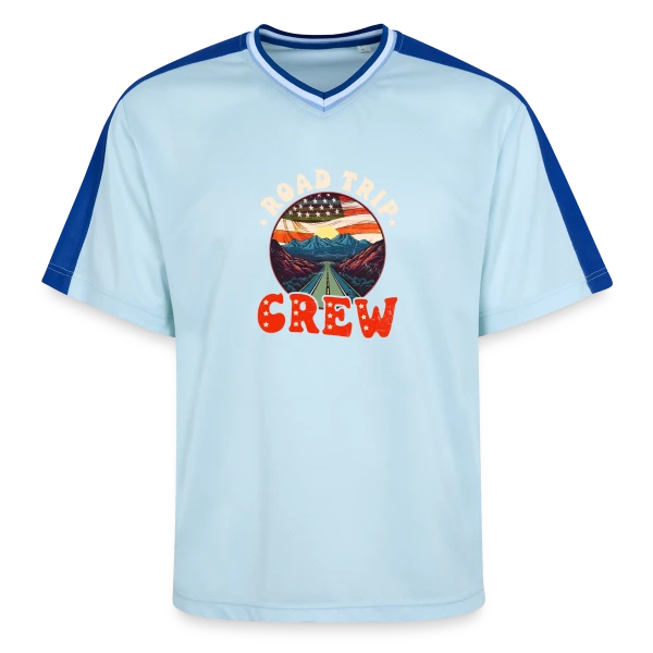 Équipe Road Trip Américain sur T-shirt de foot unisexe en mesh
