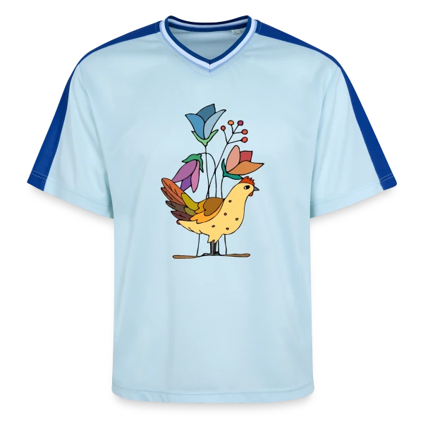 L'Oiseau Majestueux sur T-shirt de foot unisexe en mesh