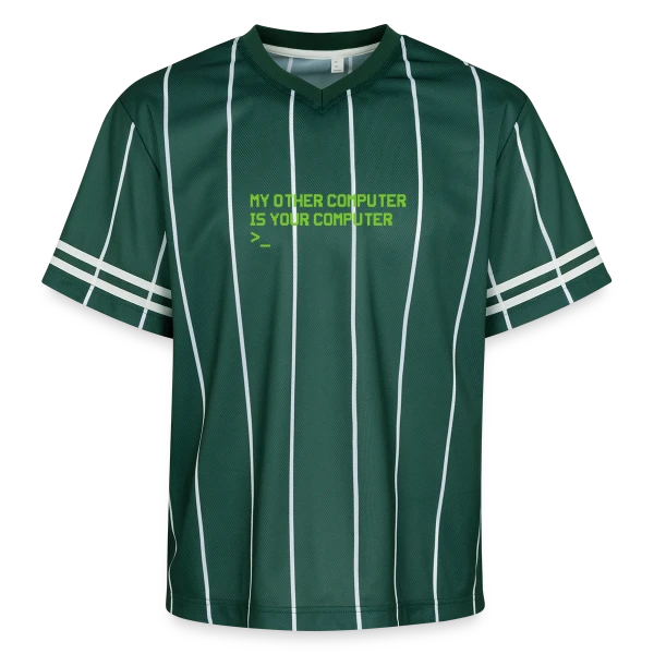Hacker Codeur Computerfreak Nerd - Cadeau Hacking sur T-shirt de foot unisexe en mesh