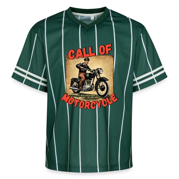 Appel de la Moto Rétro sur T-shirt de foot unisexe en mesh