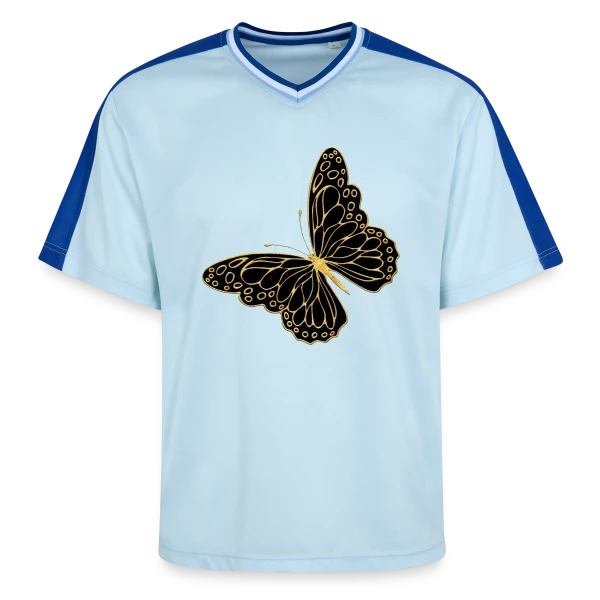 Papillon Élégant sur T-shirt de foot unisexe en mesh