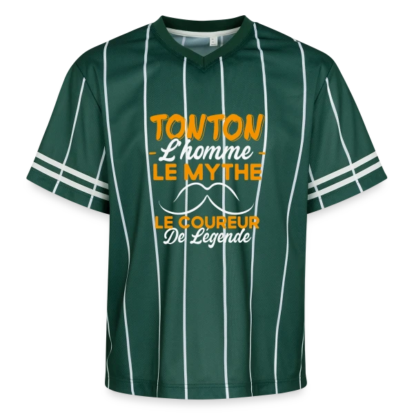 Tonton Le Coureur de Légende - Cadeau Running Humour sur T-shirt de foot unisexe en mesh