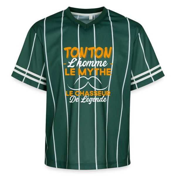 Tonton Le Chasseur de Légende - Cadeau Humour sur T-shirt de foot unisexe en mesh