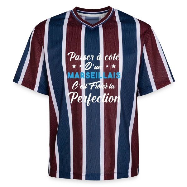 Marseillais Fier et Parfait sur T-shirt de foot unisexe en mesh