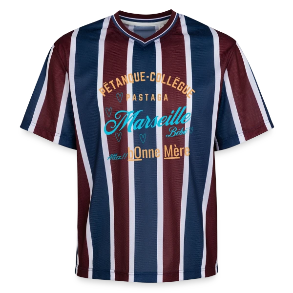 Mots Doux de Marseille sur T-shirt de foot unisexe en mesh