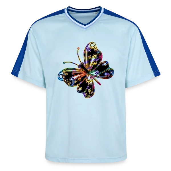 Papillon Élégant sur T-shirt de foot unisexe en mesh