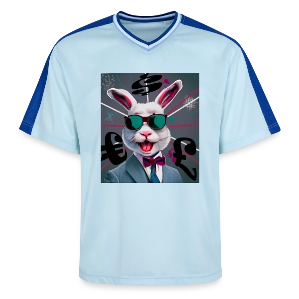 Lapin Business Man sur T-shirt de foot unisexe en mesh