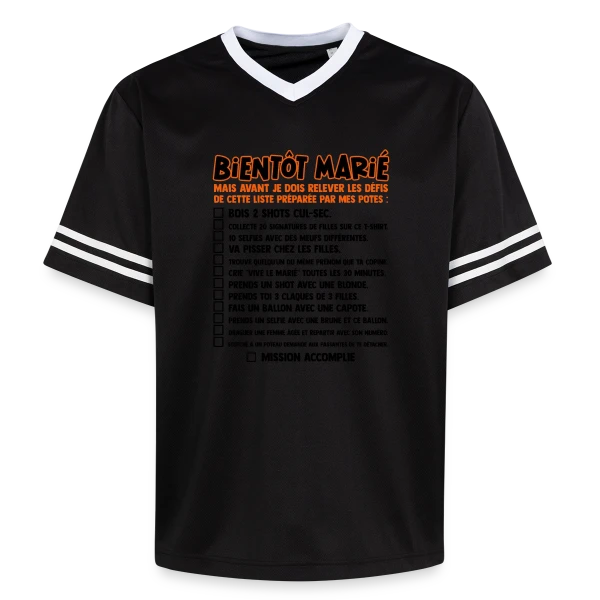 Défis EVG Futur Marié sur T-shirt de foot unisexe en mesh