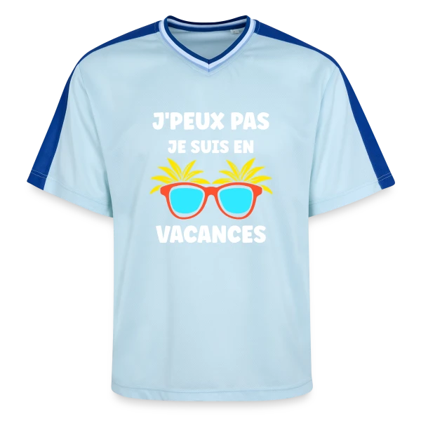 Lunettes de Soleil Tropicales sur T-shirt de foot unisexe en mesh