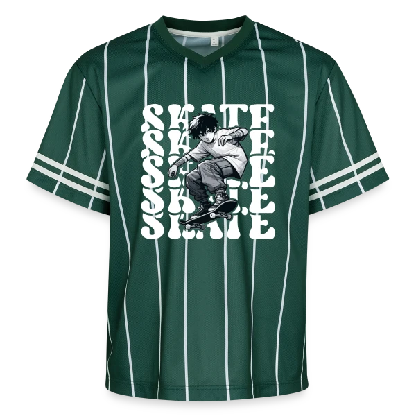 Jeune Skater Manga Urbain sur T-shirt de foot unisexe en mesh
