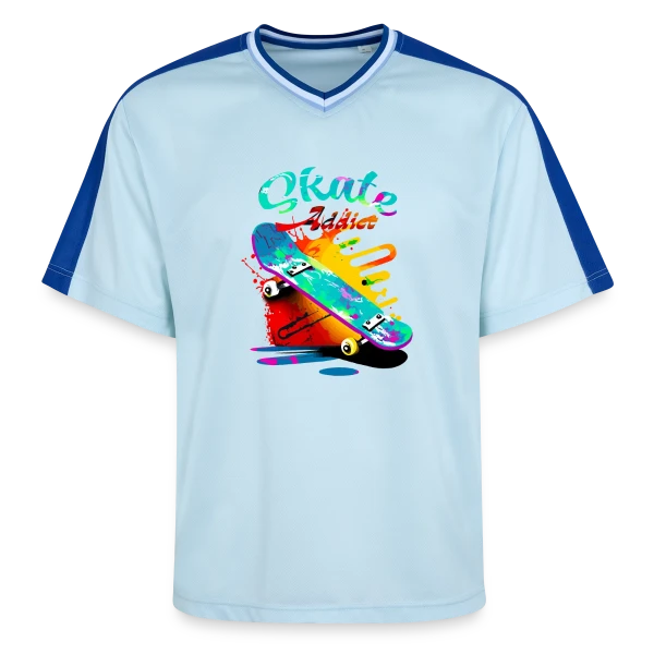 Skate Addict : Amoureux de la Planche sur T-shirt de foot unisexe en mesh