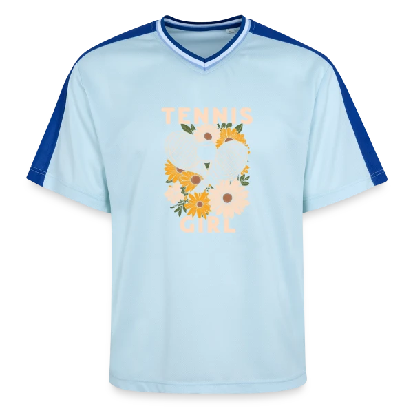Tennis : Joueuse et Passionnée sur T-shirt de foot unisexe en mesh