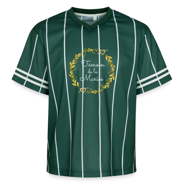 Témoin de la Mariée : T-shirt EVJF pour Demoiselle d'Honneur sur T-shirt de foot unisexe en mesh