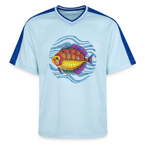 Passion Pêche sur T-shirt de foot unisexe en mesh