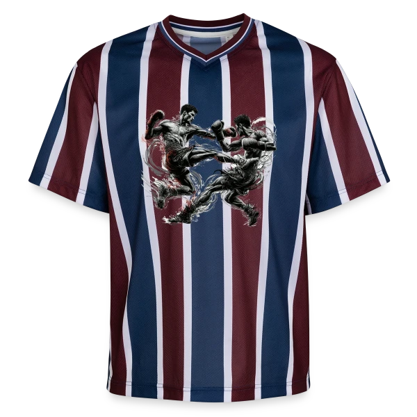Kickboxing, Thaï Boxe, Muay Thai - Passion Combat sur T-shirt de foot unisexe en mesh