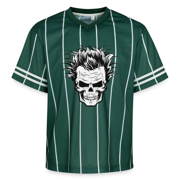 Crâne de Savant Fou sur T-shirt de foot unisexe en mesh