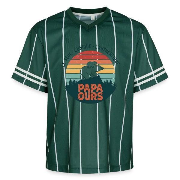Papa Ours Protecteur sur T-shirt de foot unisexe en mesh