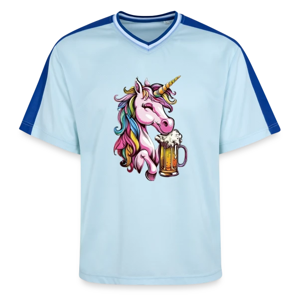 Licorne Bière Festive sur T-shirt de foot unisexe en mesh