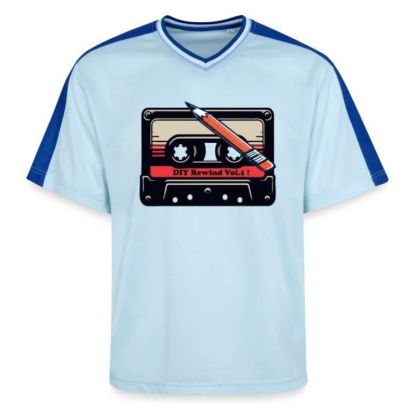 Cassette Rétro K7 : L'Analogique Stylé sur T-shirt de foot unisexe en mesh