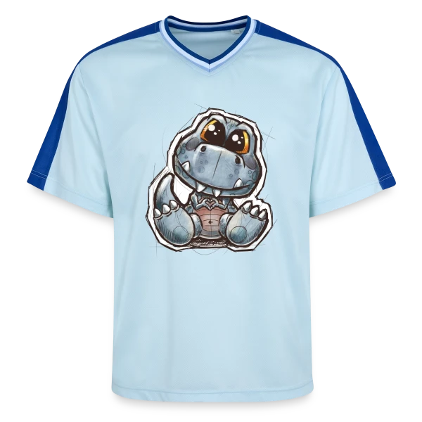 P'tit Dino Mignon sur T-shirt de foot unisexe en mesh