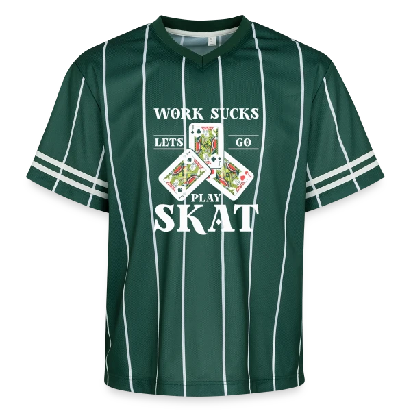 Skat: L'Art du Jeu de Cartes sur T-shirt de foot unisexe en mesh