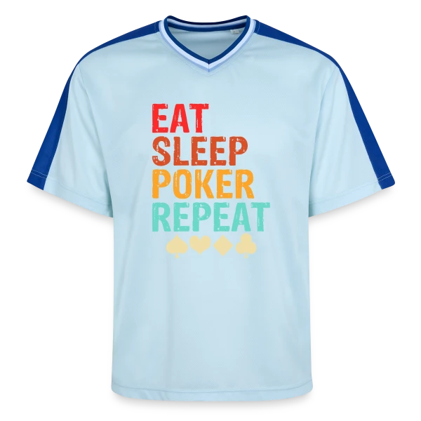 Poker Joueur et Humour sur T-shirt de foot unisexe en mesh