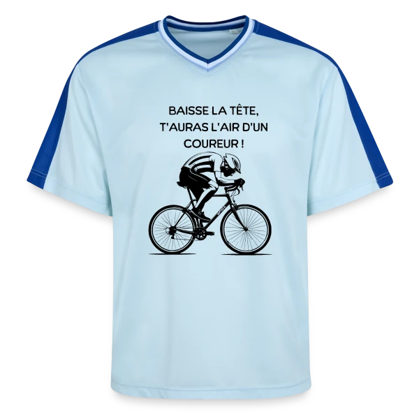 Cyclisme Humour - Design Minimaliste Vélo sur T-shirt de foot unisexe en mesh