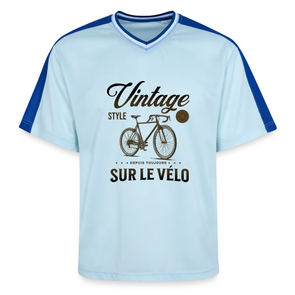 Passion Vélo Vintage Élégance sur T-shirt de foot unisexe en mesh