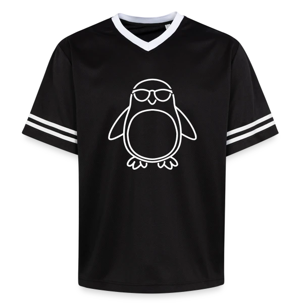 Silhouette Pingouin Élégante sur T-shirt de foot unisexe en mesh