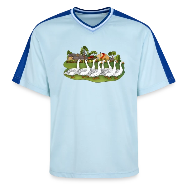 L'Oie Élégante sur T-shirt de foot unisexe en mesh
