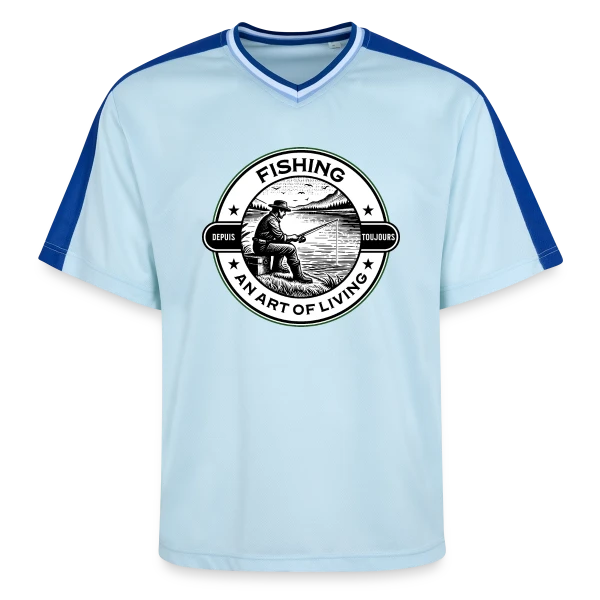 La Pêche : Un Art de Vivre Élégant sur T-shirt de foot unisexe en mesh