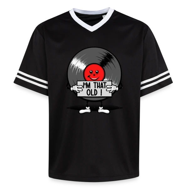 Vintage 33 tours : Vieux comme un Vinyle sur T-shirt de foot unisexe en mesh