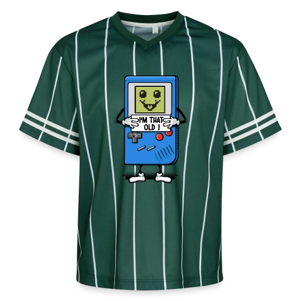 Vieux comme une console rétro sur T-shirt de foot unisexe en mesh