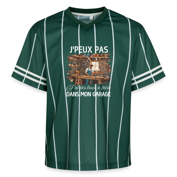 Humour Bricoleur - J'peux Pas J'ai Garage sur T-shirt de foot unisexe en mesh